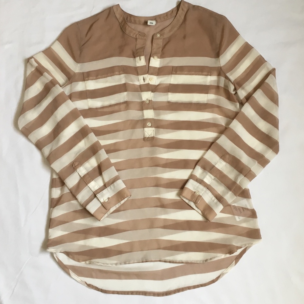 OLD NAVY Striped Sheer Polyester Top Size SP